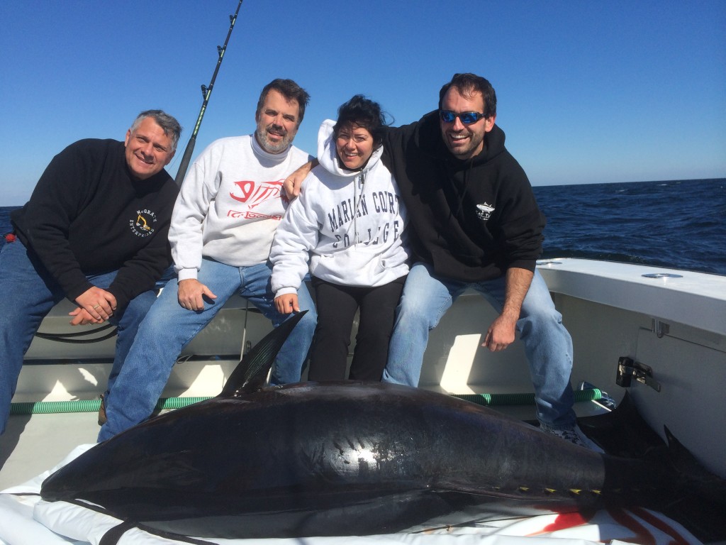 giant bluefin tuna fishing Karen Lynn Charters Gloucester, MA
