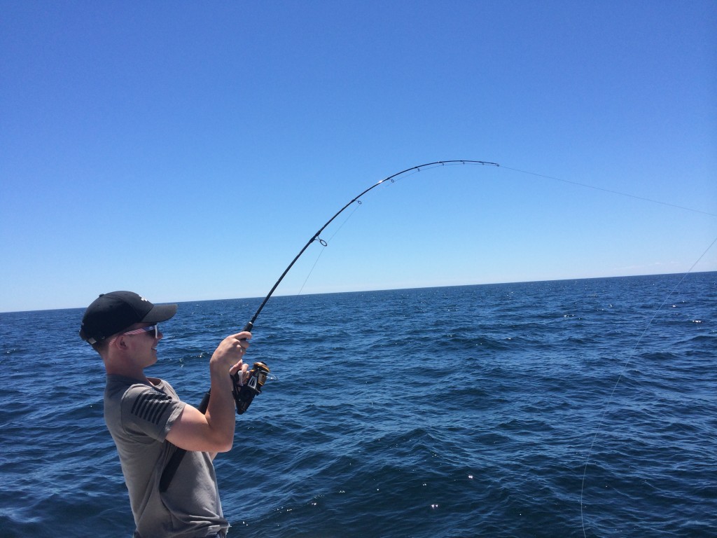 striped bass fishing Gloucester, MA
